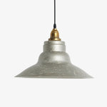 Afbeelding laden in galerijweergave, Distressed silver and antique brass pendant lamp