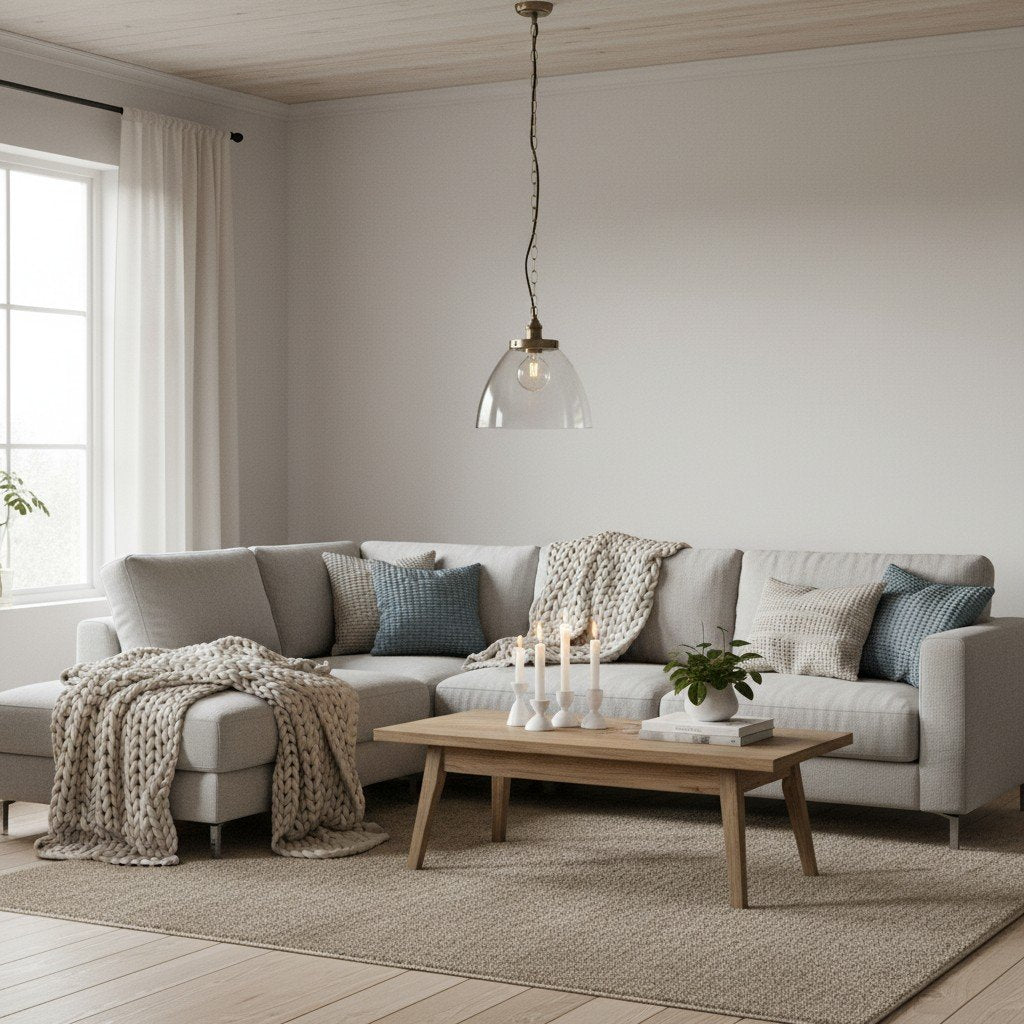 Novera Art Deco koepel verstelbare hoogte glazen kap hanglamp - Woonkamer