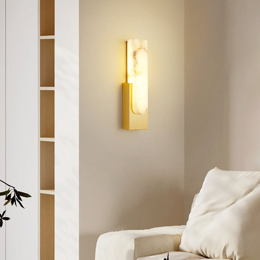 Agatha Albast Wandlamp