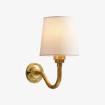 Load image into Gallery viewer, Cottaloy Vintage Fabric Curved Arm Wall Lamp for Living Room or Bedroom