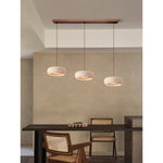 Load image into Gallery viewer, Travertine Drum Pendant Lamp