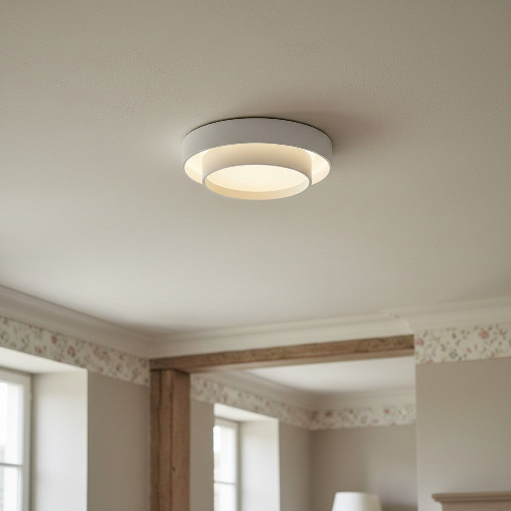 Duomel Ronde LED Plafondlamp - Minimalistische Plafondlamp voor Eetkamer N26