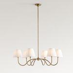 Load image into Gallery viewer, Luvora Modern Multi-Head Pleated Shade Chandelier - Stylish Fabric Ceiling Fixture
