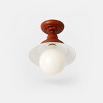 Afbeelding laden in galerijweergave, Vintage metalen plafondlamp