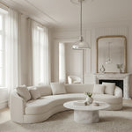 Afbeelding laden in galerijweergave, Novera geribbelde glazen stijlvolle moderne hanglamp voor slaapkamer en eetkamer