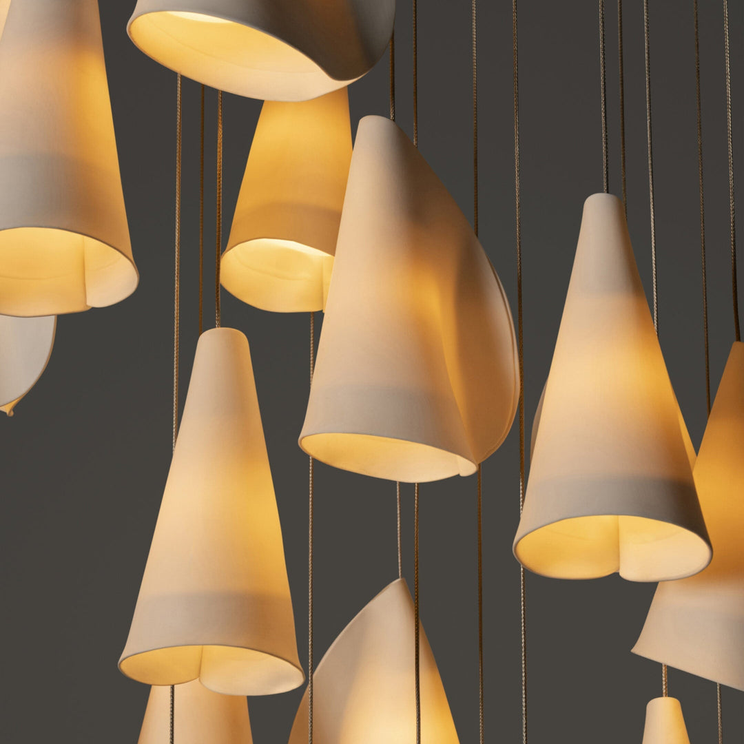 Lampada a sospensione scandinava Boki in porcellana