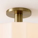 Load image into Gallery viewer, Vexrona Tiered Glass Shade Flush Mount – Contemporary Lighting for Bedrooms and Hallways