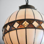 Afbeelding laden in galerijweergave, TF Fargo Tiffany-stijl Globe-hanglamp – met de hand vervaardigde kunstglazen bolverlichting voor keukeneiland
