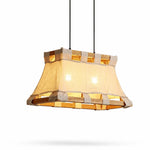 Charger l'image dans la visionneuse de la galerie, Style A 60 cm natural linen wood and fabric pendant lamp
