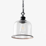Cargar imagen en el visor de la Galería, Vintage Glass Metal Pendant Light