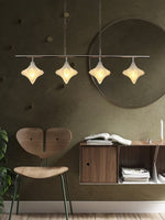 Load image into Gallery viewer, Art Deco Star Linear Pendant Light - Elegant Lighting for Kitchen Island  - Astris Cassiopeia
