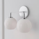 Load image into Gallery viewer, Selvion Artistic Globe Sconce Light - Handcrafted Glass Sculptural Wall Fixture
