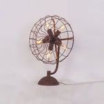 Bild in die Galerieansicht laden, Tischlampe im alten Stil mit Ventilator