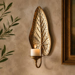 Afbeelding laden in galerijweergave, Vintage Leaf Wall Candle Sconce