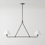 Load image into Gallery viewer, Diora Pendant Light -  Modern Metal Fixture with Linen Shades
