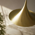 Bild in die Galerieansicht laden, Brushed Brass Umbrella Pendant Light