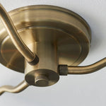 Charger l’image dans la visionneuse de la galerie, Plafonnier semi-encastré d'inspiration vintage Novera avec bras courbés pour espaces de vie