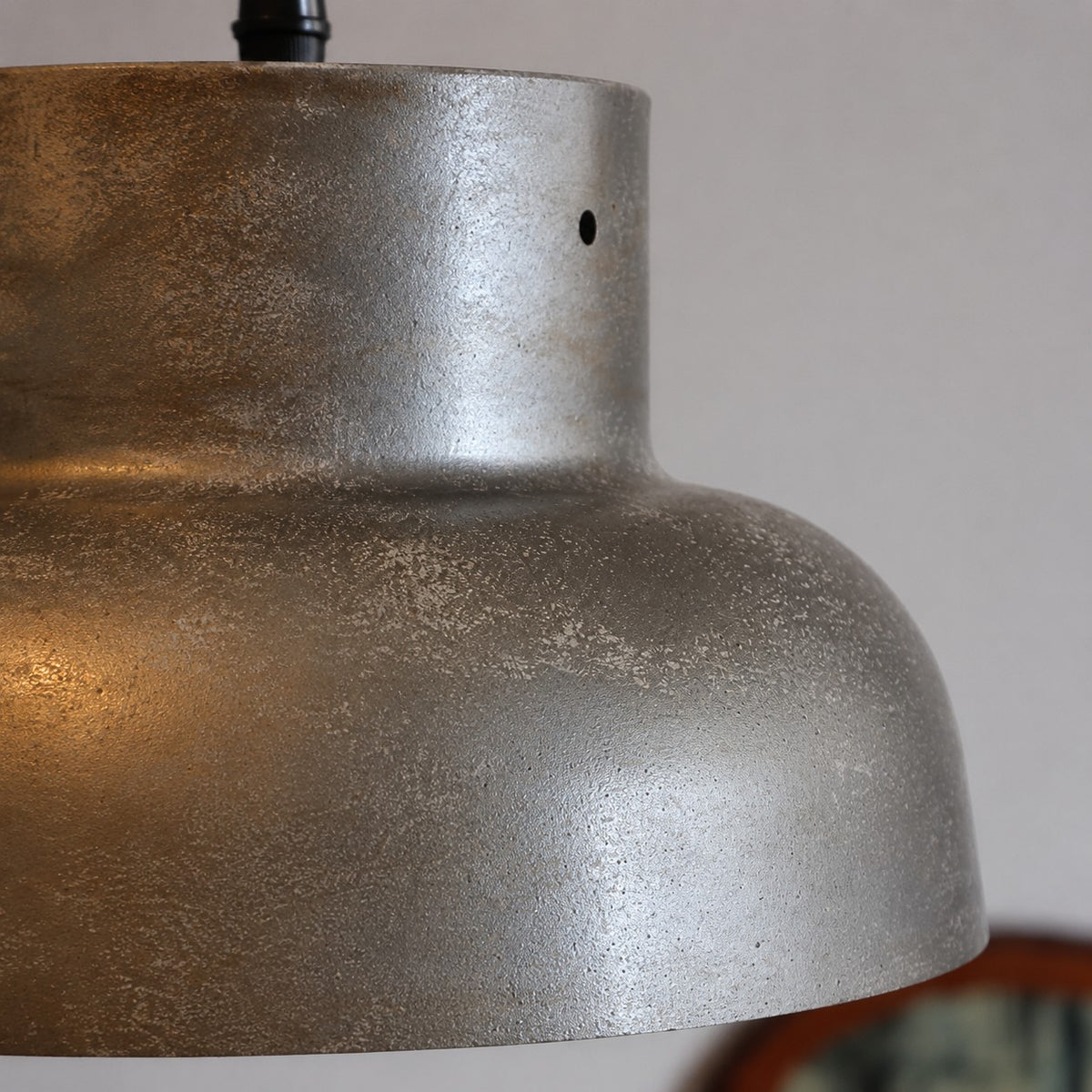 Aged Metal Industrial Pendant Light