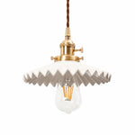 Cargar imagen en el visor de la Galería, pleated ceramic pendant light 01
