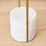 Afbeelding laden in galerijweergave, Luma minimalistische industriële tafellamp en vloerlamp – metalen frame met zachte stoffen kap voor thuis en kantoor