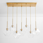 Load image into Gallery viewer, Talvior Luminous Geometric 7-Light Faceted Glass Chandelier
