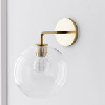 Load image into Gallery viewer, Selvion Artistic Globe Sconce Light - Handcrafted Glass Sculptural Wall Fixture
