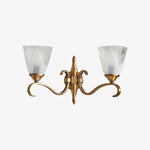 Load image into Gallery viewer, Lunetal Double-Head Wall Sconce – Vintage Metal Glass for Hallway and Bedroom