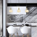Load image into Gallery viewer, Velia Acorn Alabaster Minimalist Pendant Light