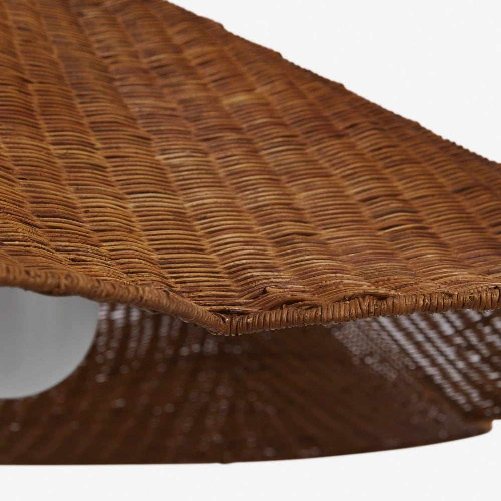 Wickara Natürliche Rattan Geflochtene Pendelleuchte – Boho-Chic Hängelampe für Wohn- und Esszimmer