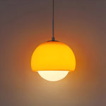 Load image into Gallery viewer, Nordic Lipko Pendant Light – Compact Frosted Globe Hanging Lamp for Apartments and Cozy Nooks