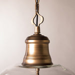 Cargar imagen en el visor de la Galería, Vintage Glass Metal Pendant Light
