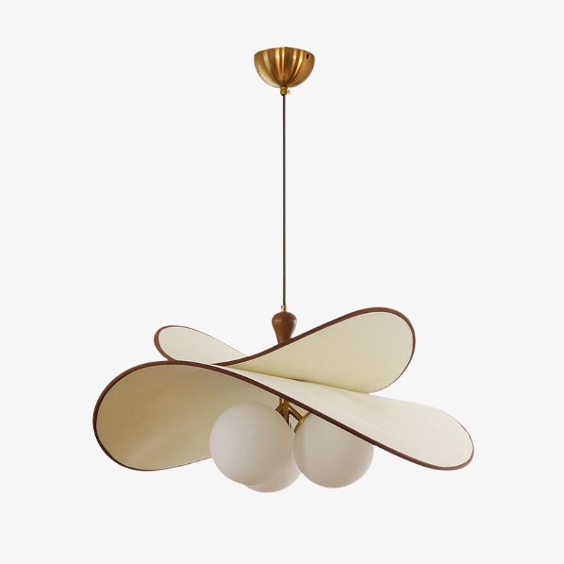 Orrise Zwevende Glazen Bol Hanglamp met Metalen Accenten - Moderne Minimalistische Verlichting voor Keuken en Eetkamers