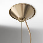 Load image into Gallery viewer, Oslan Ivory Linen Pendant Light - Scalloped Shade Modern Ceiling Lamp
