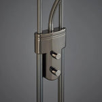 Load image into Gallery viewer, Linexis Art Deco Metal &amp; Opal Glass Floor Lamp – Dual-Light Design for Modern Interiors