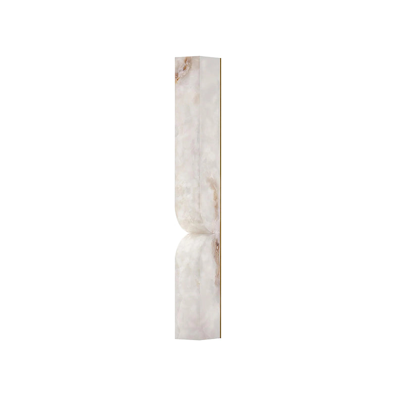 Rechteckige Alabaster-Wandleuchte