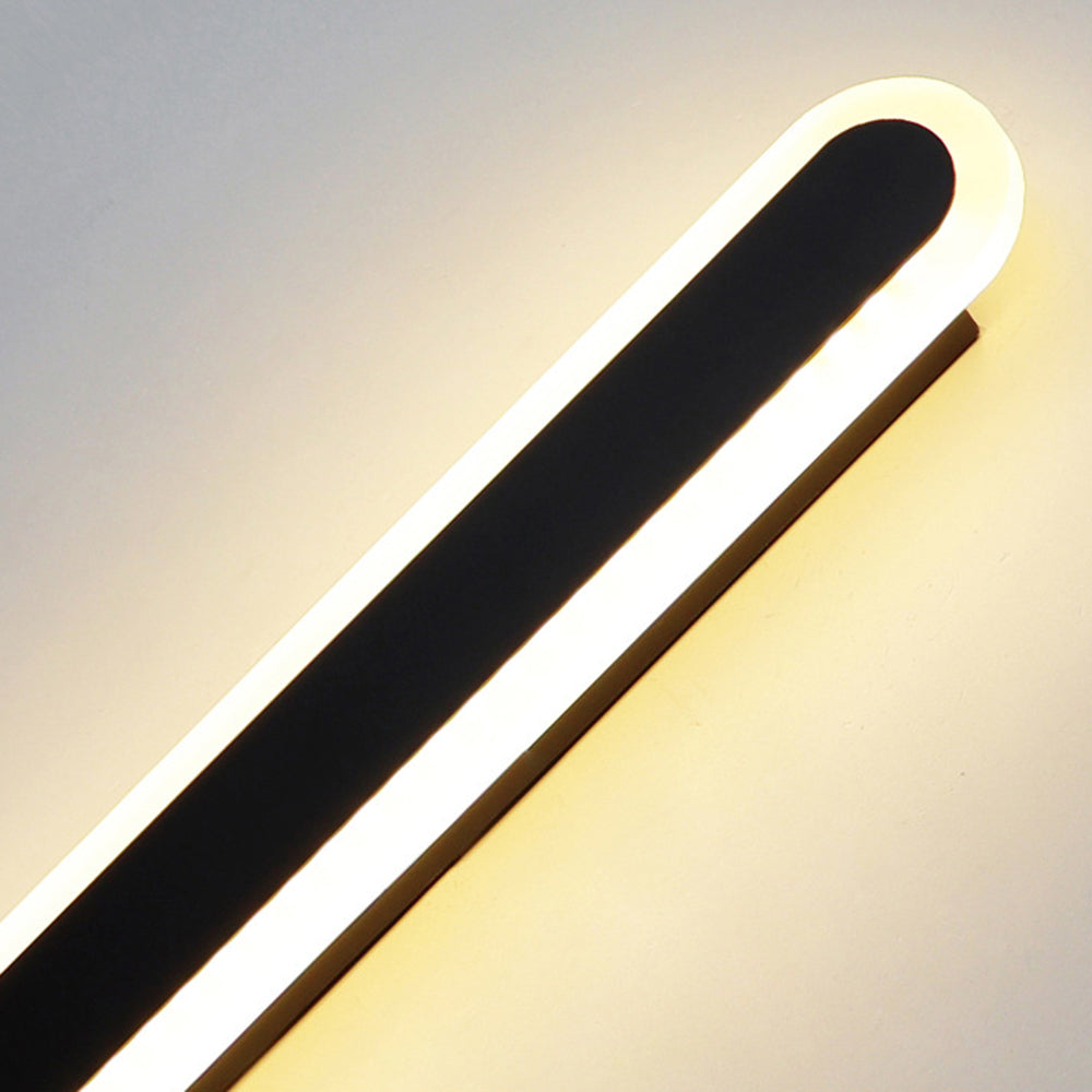 Luz de Pared Ovalada Metálica Minimalista Edge IP65 Impermeable para Exterior