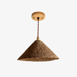 Cargar imagen en el visor de la Galería, Coffee brown textured cone pendant light