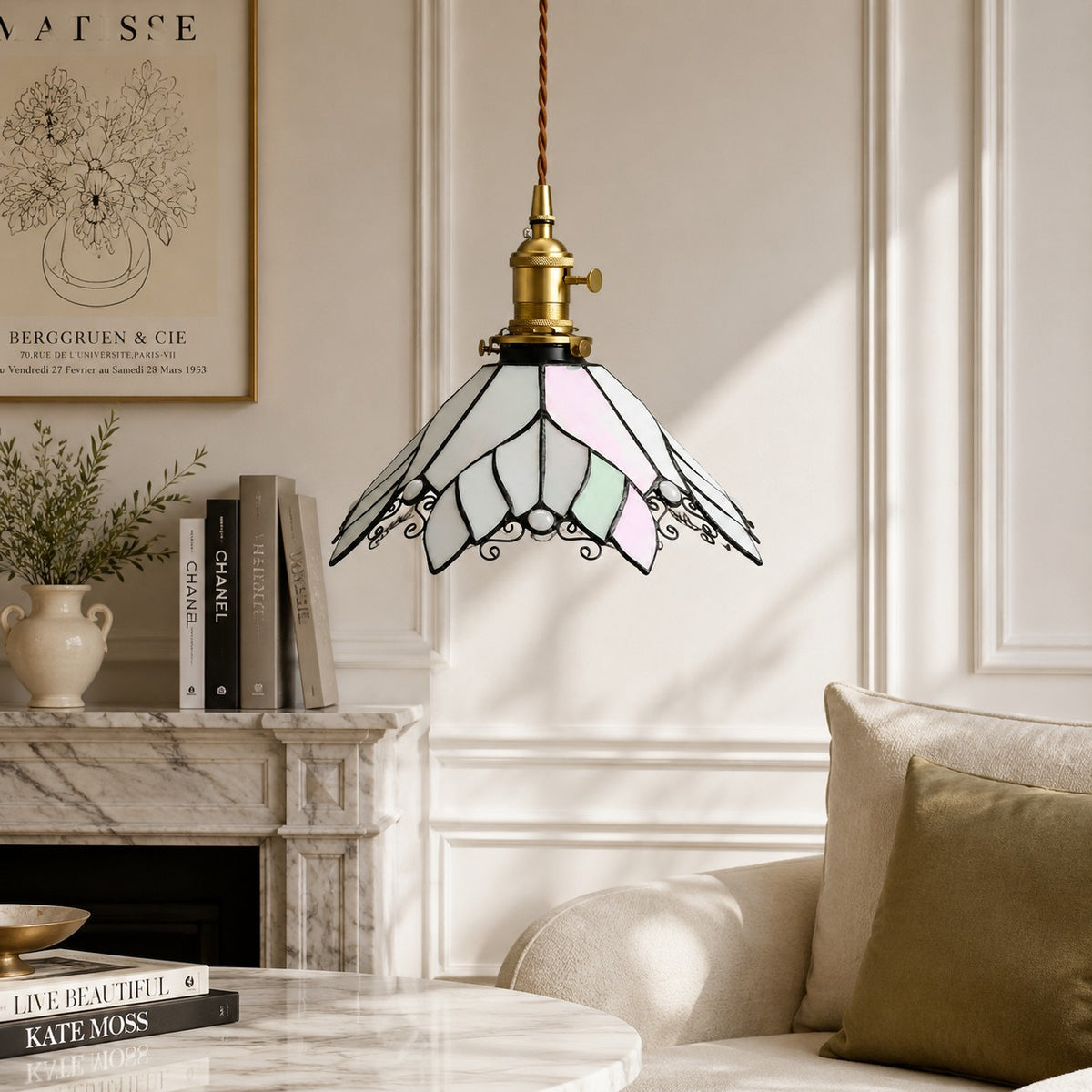 Handcrafted Stained Glass Pendant Light Collection
