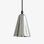Carica l'immagine nella visualizzazione Galleria, Straight pendant light shade in polished chrome