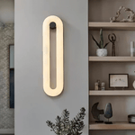 Bild in die Galerieansicht laden, Alabaster Loop Wandleuchte
