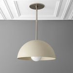 Load image into Gallery viewer, Metio Dome Pendant – Modern Metal Dome Lamp for Living Room &amp; Bedroom
