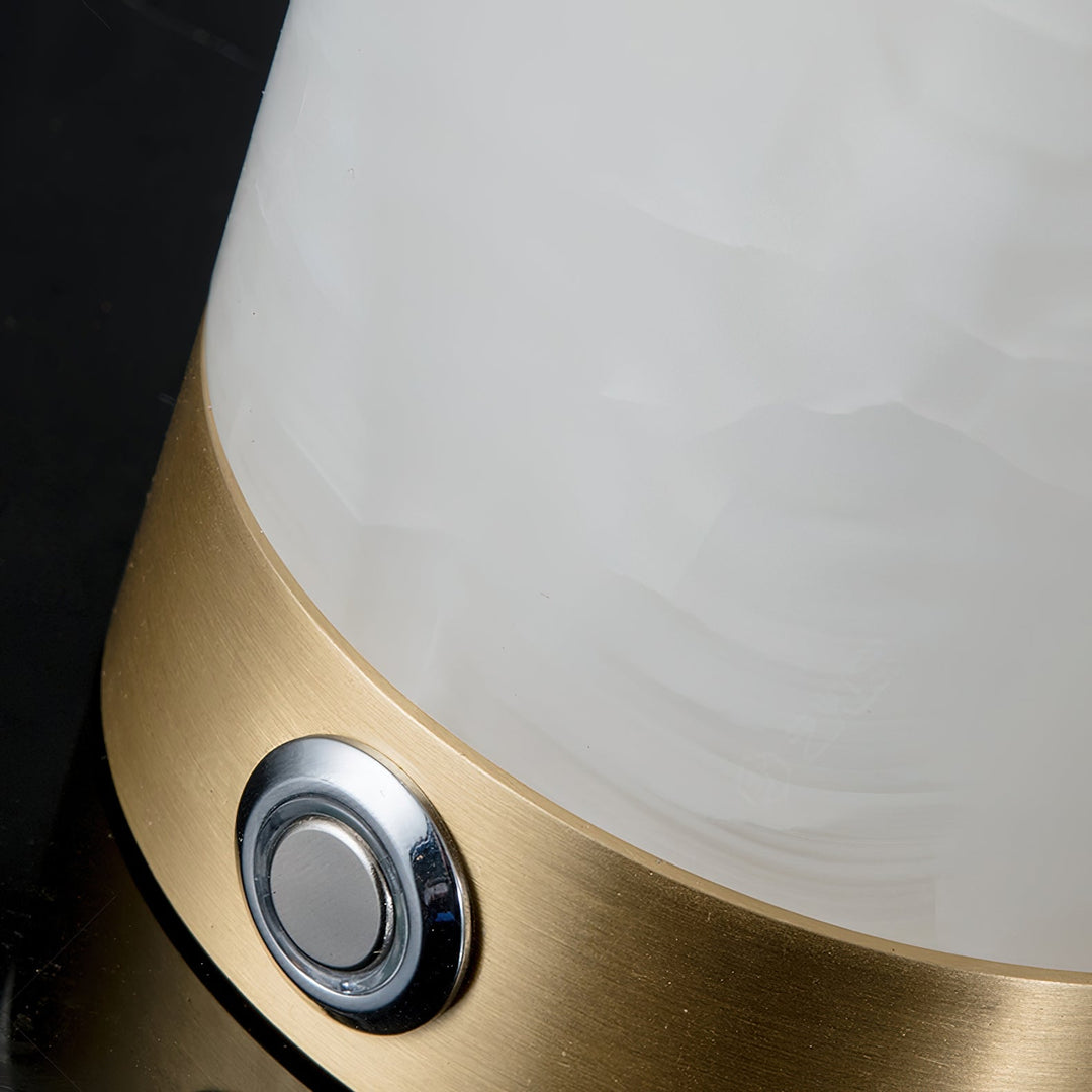 Lampe de table en albâtre Totem (batterie intégrée)