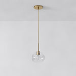 Load image into Gallery viewer, Selvion Sculptural Globe Pendant Light - Modern Glass Pendant Lamp - Sleek Design
