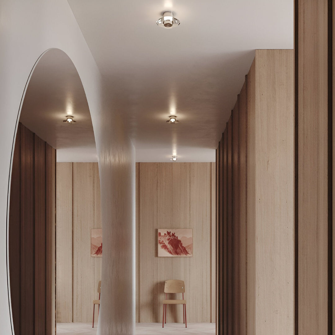 Luz de pared minimalista italiana de cristal Clementine