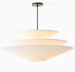 Load image into Gallery viewer, Solivara Pendant – Linen Pendant Light – Layered Shade
