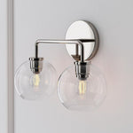Load image into Gallery viewer, Selvion Artistic Globe Sconce Light - Handcrafted Glass Sculptural Wall Fixture
