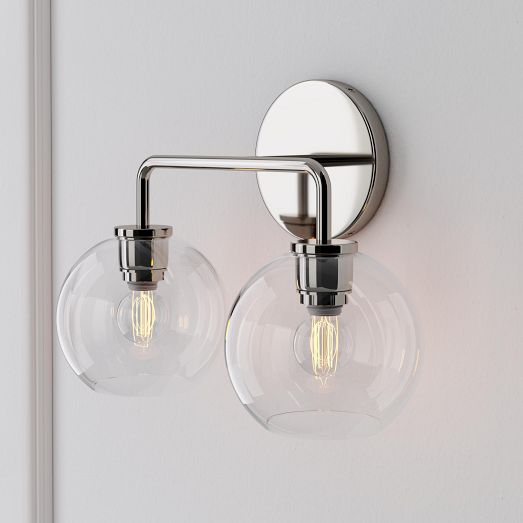Selvion Artistic Globe Sconce Light - Handcrafted Glass Sculptural Wall Fixture