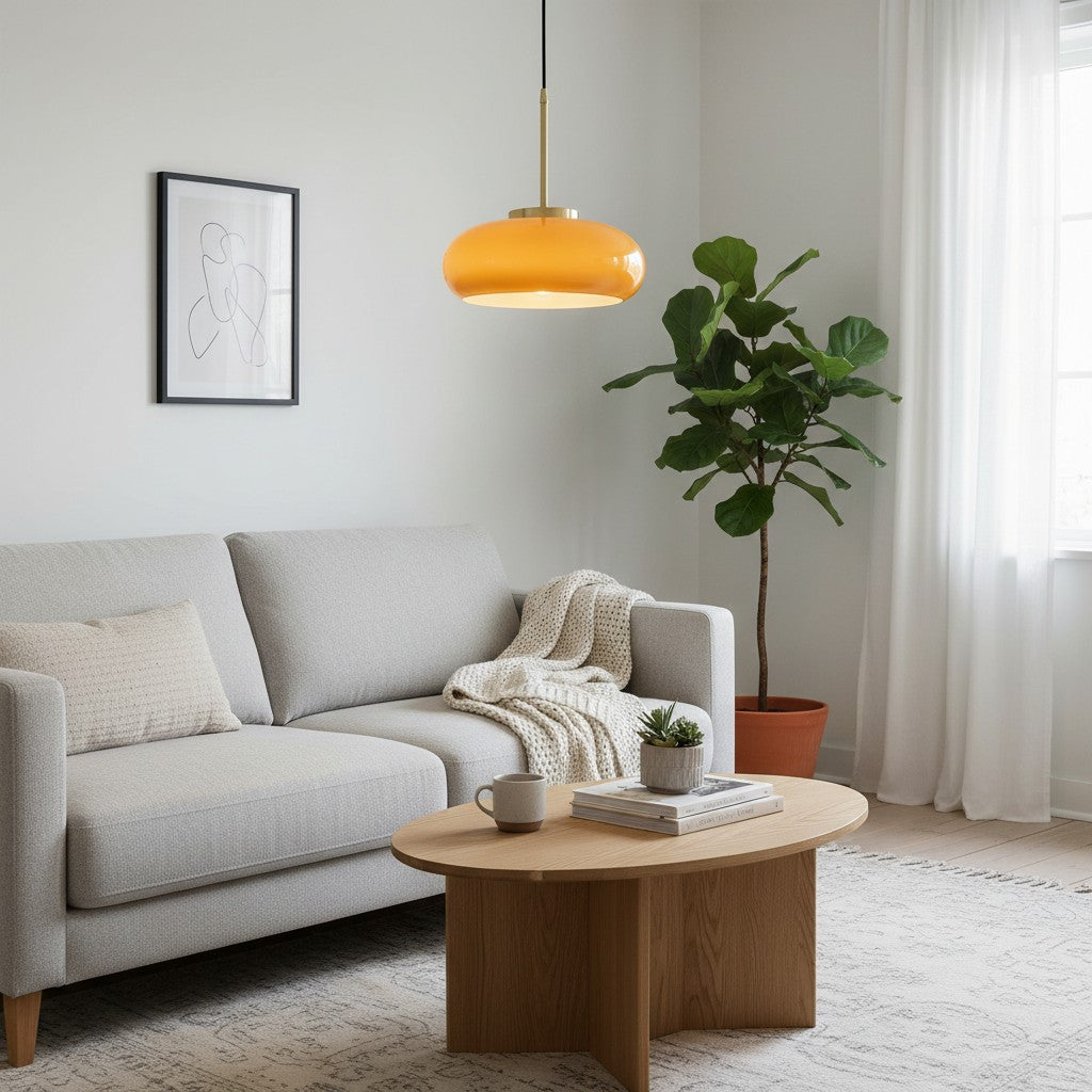 Havelo Ronde Glazen Hanglamp - Bauhaus Hanglamp voor Thuis N51