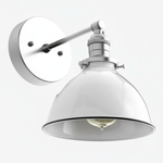 Load image into Gallery viewer, Conique Metal  Wall Sconce - White Metal Shade - Industrial Modern Lighting
