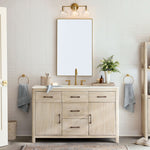 Load image into Gallery viewer, Glavira Recycled Glass Double Sconce - Indoor Brass Wall Lighting
